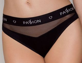 Трусики с прозрачной вставкой Passion PS006 PANTIES black, size M