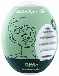 Самосмазывающийся мастурбатор-яйцо Satisfyer Egg Riffle, одноразовый, не требует смазки