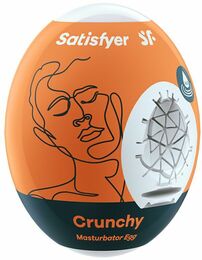 Самосмазывающийся мастурбатор-яйцо Satisfyer Egg Crunchy, одноразовый, не требует смазки