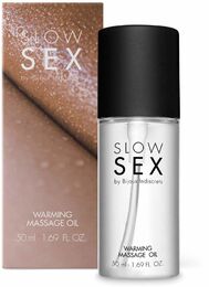 Разогревающее съедобное массажное масло Bijoux Indiscrets SLOW SEX - Warming massage oil