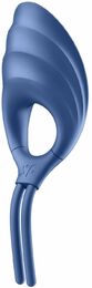 Эрекционное виброкольцо лассо Satisfyer Swordsman Blue, крепкая фиксация, 10 режимов, мощный мотор