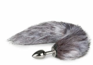 Анальная пробка с хвостиком Fox Tail Plug ,S