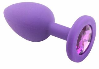 Анальная пробка Purple Silicone Light Violet, S