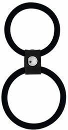 Эрекционное кольцо MENZSTUFF DUAL RINGS, BLACK