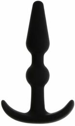 Анальный плаг T-SHAPE SILICONE BUTT PLUG BLACK