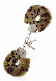 Наручники, Metal Handcuff with Plush, LEOPARD