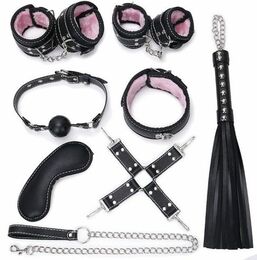 Набор для БДСМ игр Bondage Black and Pink Set