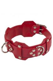 Ошейник VIP Leather Collar, Red