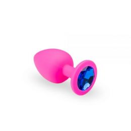 Анальная пробка, Pink Silicone Sapphire, M