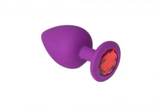 Анальная пробка, Purple Silicone Ruby, S