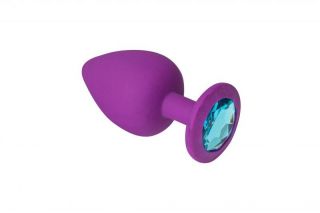 Анальная пробка, Purple Silicone Topaz, S