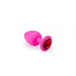 Анальная пробка, Pink Silicone Ruby, S