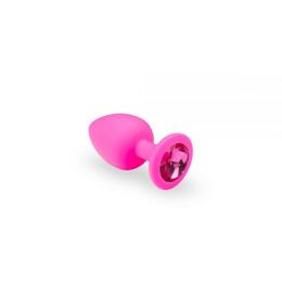 Анальная пробка, Pink Silicone Pink-Rhodolite, S