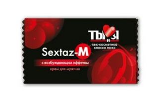 Возбуждающий крем для мужчин Sextaz-m, 1.5 г