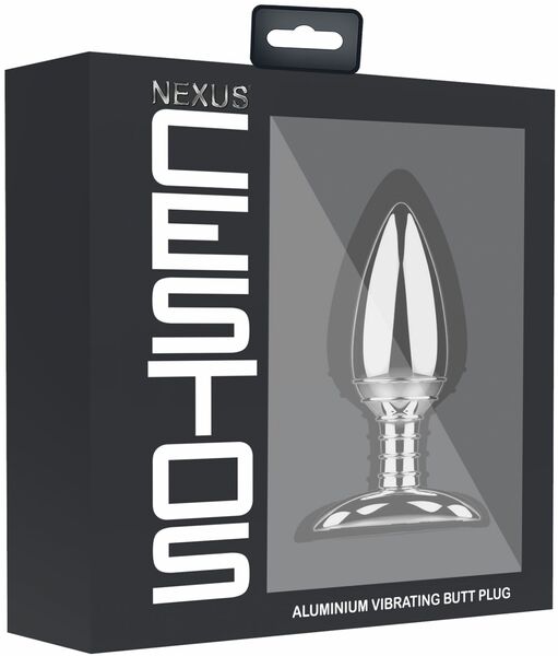 Алюминиевая анальная пробка с вибрацией и дистанционным управлением Nexus Cestos