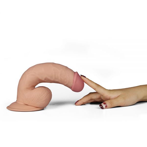 Вибромассажер 7.5" The Ultra Soft Dude, Flesh Vibrating