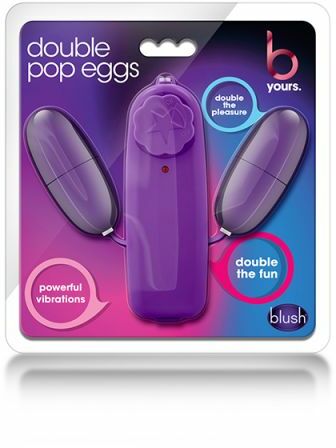 Виброяйцо двойное B YOURS DOUBLE POP EGGS PLUM