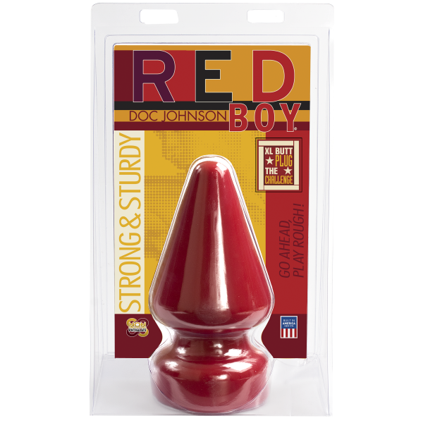 Анальная пробка Doc Johnson Red Boy - XL Butt Plug The Challenge, диаметр 12 см