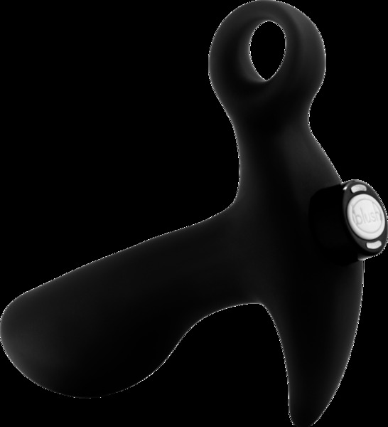 Анальная пробка Blush Anal Adventures Platinum Silicone Vibrating Pros