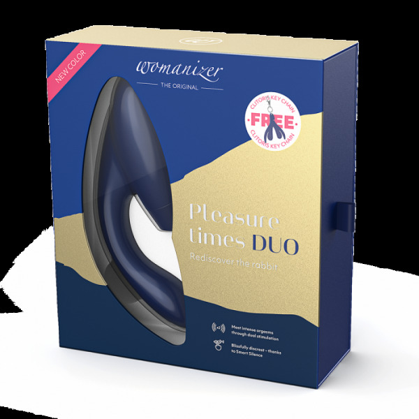 Инновационный бесконтактный cтимулятор Womanizer Duo Blueberry