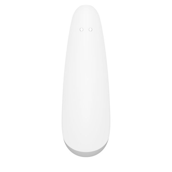 Вакуумный клиторальный стимулятор Satisfyer Curvy 2+ White с управлением через интернет