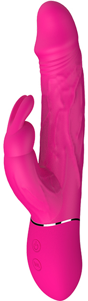 Двойной вибратор кролик Dream Toys VIBES OF LOVE COCKY RABBIT MAGENTA