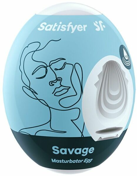 Самосмазывающийся мастурбатор-яйцо Satisfyer Egg Savage, одноразовый, не требует смазки