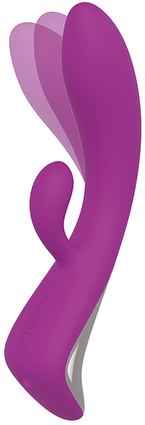 Двойной вибратор Dream Toys VIBES OF LOVE ROCKING BUNNY PURPLE