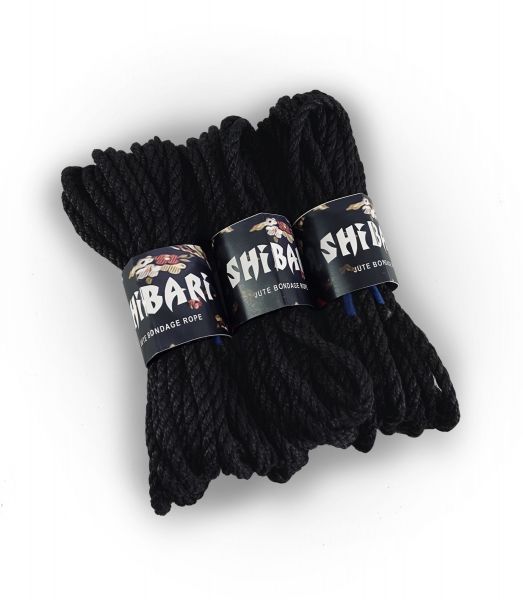 Джутовая веревка для Шибари Feral Feelings Shibari Rope, 8 м черная