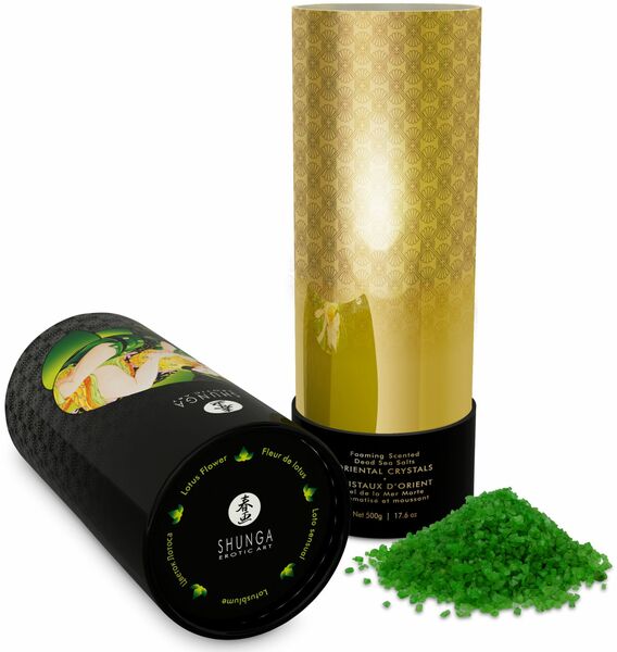 Соль для ванны Shunga Oriental Crystals Bath Salts ORGANIC - Lotus Flower (500 г) соль Мертвого моря