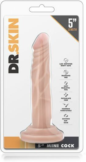 T330665 Фалоимитатор DR. SKIN 5 INCH MINI COCK BEIGE