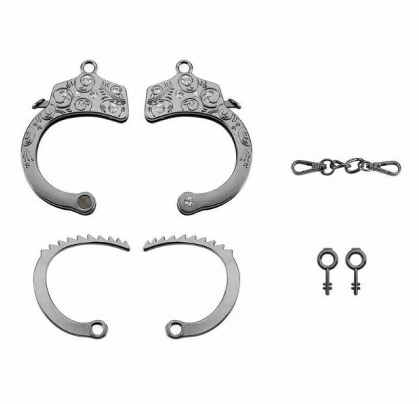Наручники Разборные Premium Metal Romfun, Diamond