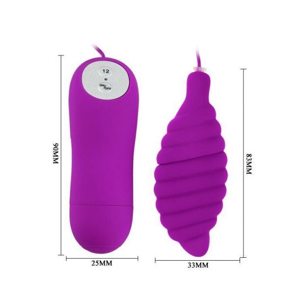 Виброяйцо PLEASURE SHEL SPIRAL, Purple