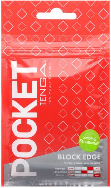 Мастурбатор TENGA Pocket Block Edge