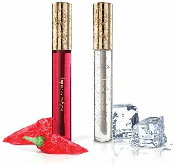 Согревающий и охлаждающий блеск для сосков Bijoux Indiscrets Kissable Nip Gloss DUET (2 х13мл)
