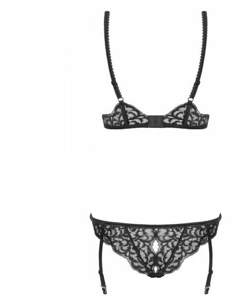 Боди Laluna crotchless teddy black S/M