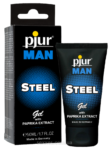 Гель для пениса стимулирующий pjur MAN Steel Gel 50 ml с экстрактом паприки и ментолом