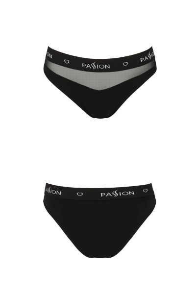 Трусики с прозрачной вставкой Passion PS006 PANTIES black, size L