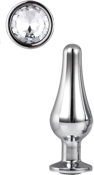 DT21823 Анальная пробка конической формы Dream Toys GLEAMING LOVE SILVER PLEASURE PLUG S