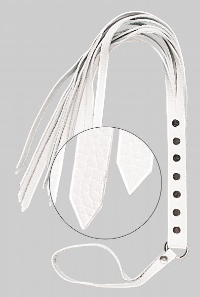 Флогер S&M Fancy Leather Floger, White