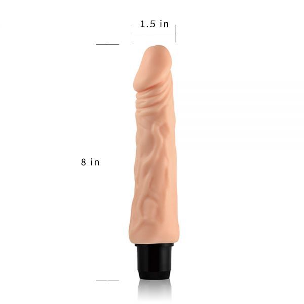 Вибромассажер 8'' Real feel, Flash