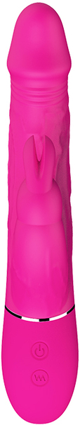 Двойной вибратор кролик Dream Toys VIBES OF LOVE COCKY RABBIT MAGENTA
