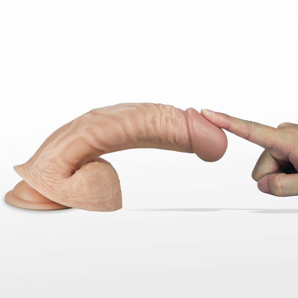 Вибромассажер 8.5" Real Extreme Dildo, Flesh