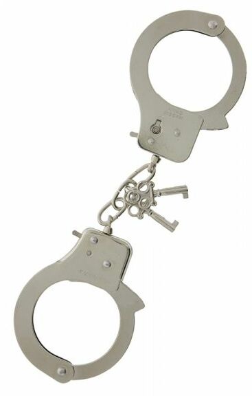 Наручники, Large Metal Handcuffs with Keys