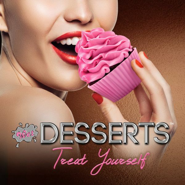 ПРОБНИК Съедобный Лубрикант WET Desserts Frosted Cupcake (со вкусом кекса) 10 мл