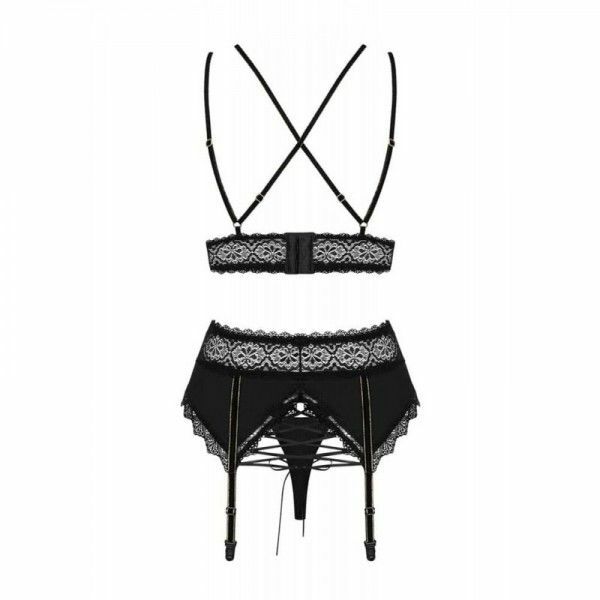 Комплект Obsessive Lolitte 3 pcs set black L/XL