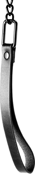 Ошейник с поводком BLAZE LUXURY COLLAR AND LEASH CROCO BLACK