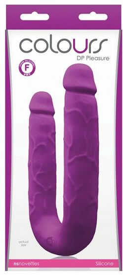 Двойной фаллоимитатор COLOURS DP PLEASURES PURPLE