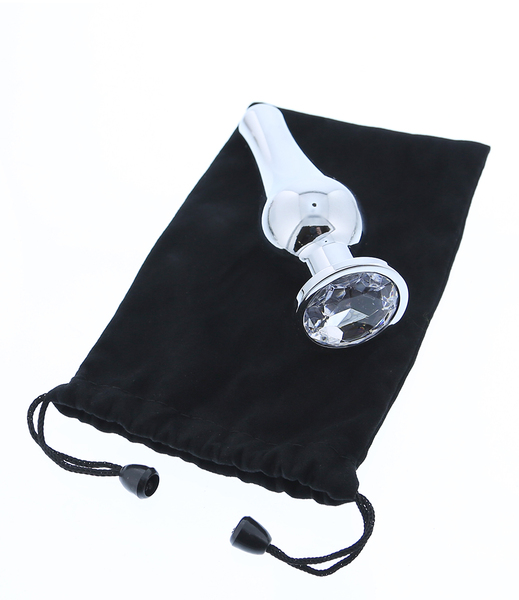 DT21824 Анальная пробка конической формы Dream Toys GLEAMING LOVE SILVER PLEASURE PLUG M