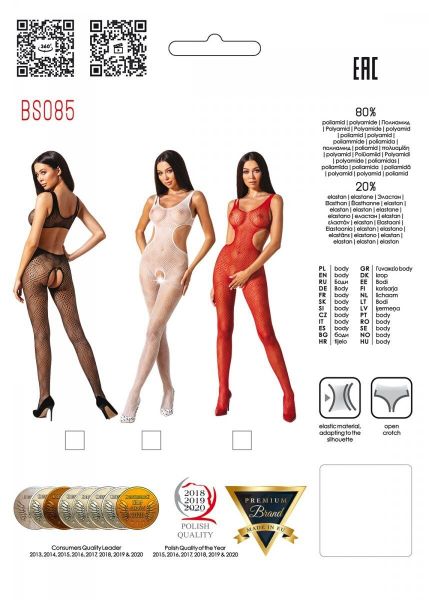 Бодистокинг Passion BS085 red